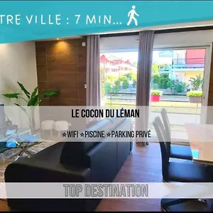 Le Cocon Du Léman 4 étoiles Netflix&mini-bar&parking Privé&balcon Appartement Viry (Haute-Savoie)